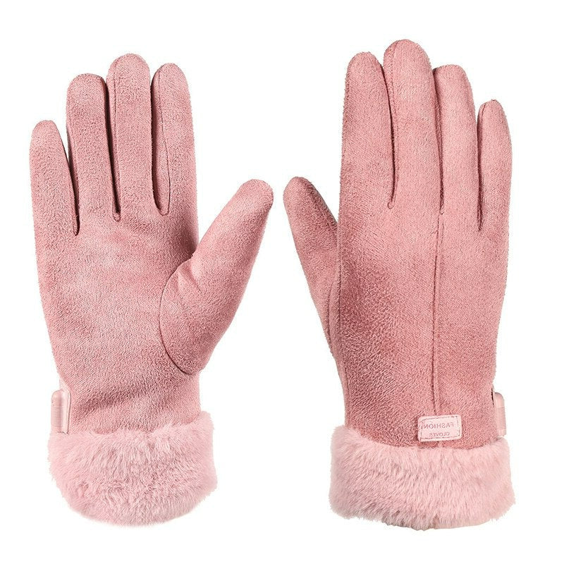 Touchscreen Winterhandschoenen Dames - Winddicht en Warm met Wolvoering voor Smartphone Gebruik