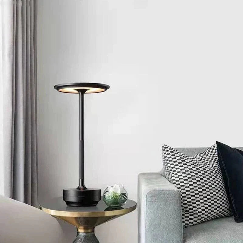Dimbare Tafellamp Oplaadbaar Waterbestendig Metaal Touch Bediening Draadloos LED Sfeerverlichting Sfeerlamp