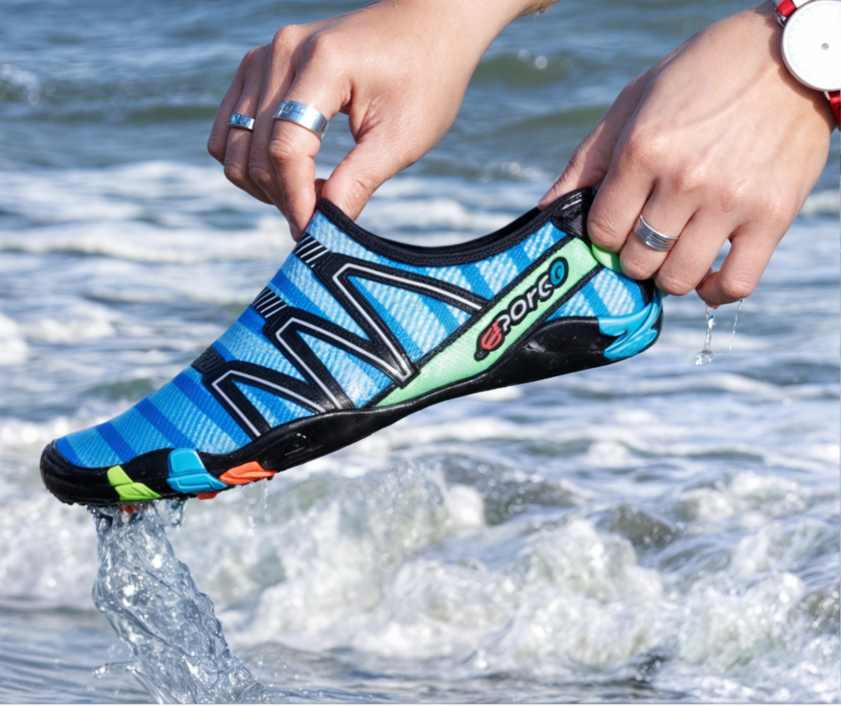 Sneldrogende Waterschoenen voor Strand & Watersport - Antislip Zool