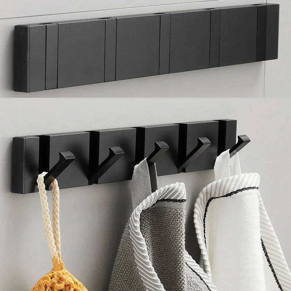 Opvouwbare Wandhaak van Roestvrij Staal - Ruimtebesparend & Minimalistisch Design