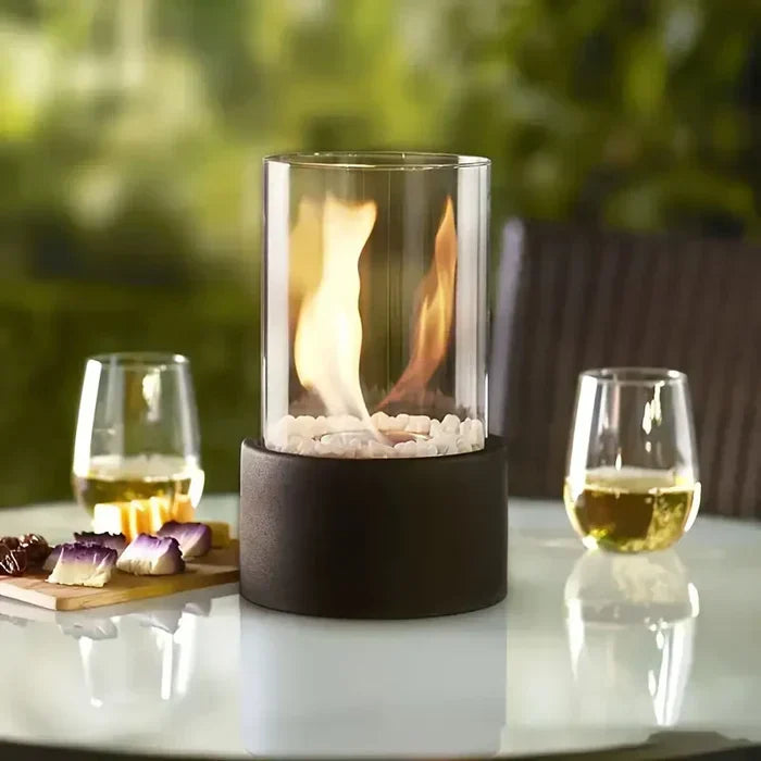 Draagbare Tafellatern met Flikkerende Vlam Sfeerverlichting Modern