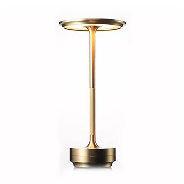 Dimbare Tafellamp Oplaadbaar Waterbestendig Metaal Touch Bediening Draadloos LED Sfeerverlichting Sfeerlamp
