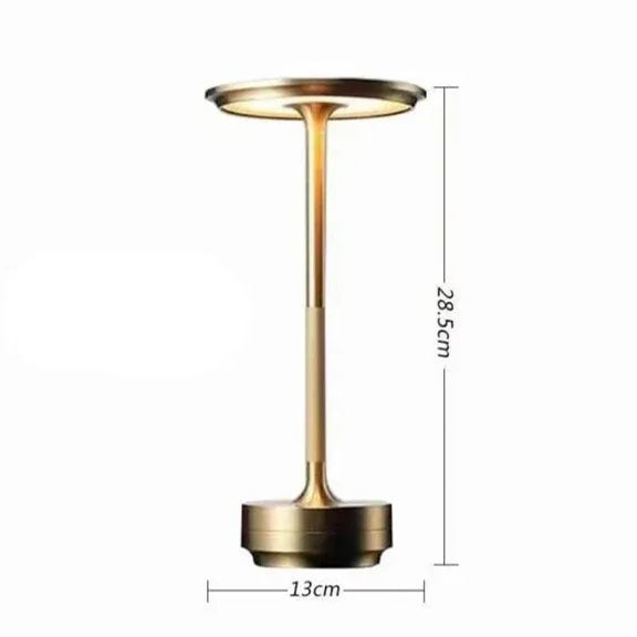 Dimbare Tafellamp Oplaadbaar Waterbestendig Metaal Touch Bediening Draadloos LED Sfeerverlichting Sfeerlamp