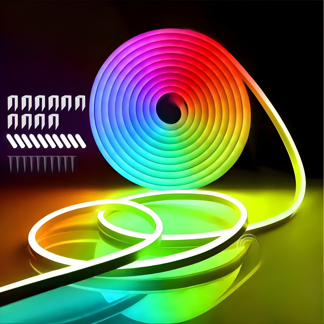 Slimme LED-strip met App-bediening Muziekmodus Bewegingssensor Flexibel Multicolor 100-500cm Sfeerverlichting