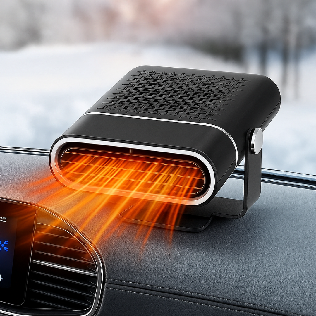 12V Autoraamverwarmer USB Verwarmingsventilator Ontdooier Zwart Draagbaar Compacte Airco Auto Interieur