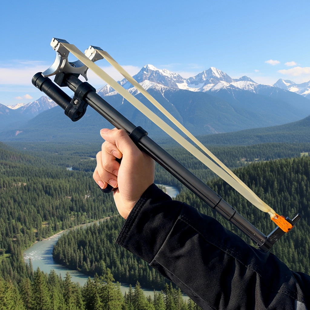 Telescopische Katapult met Laservisier - Krachtige Precisiekatapult voor Outdoorgebruik