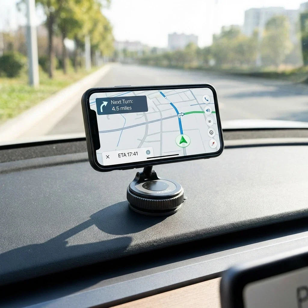 Magnetische Telefoonhouder met Vacuümzuigvoet - 360° Draaibaar Dashboard Houder