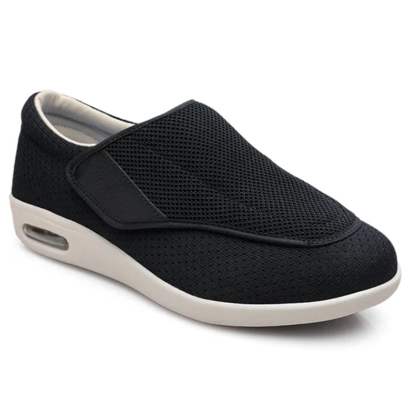 Extra Brede Comfortschoenen Memory Foam Voetbed Veter Wandelschoenen Dames Heren Unisex Barefoot Ademend Sportief