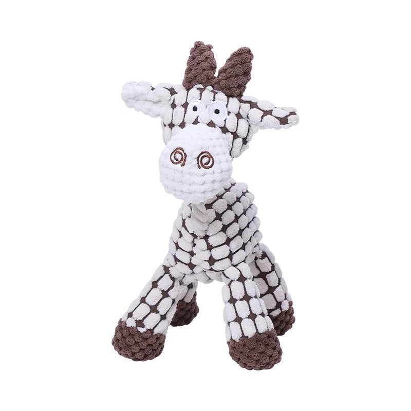 Bijtbestendig Pluche Speelgoed met Pieper voor Honden Konijn Ezel Giraffe Stressvermindering Huisdier