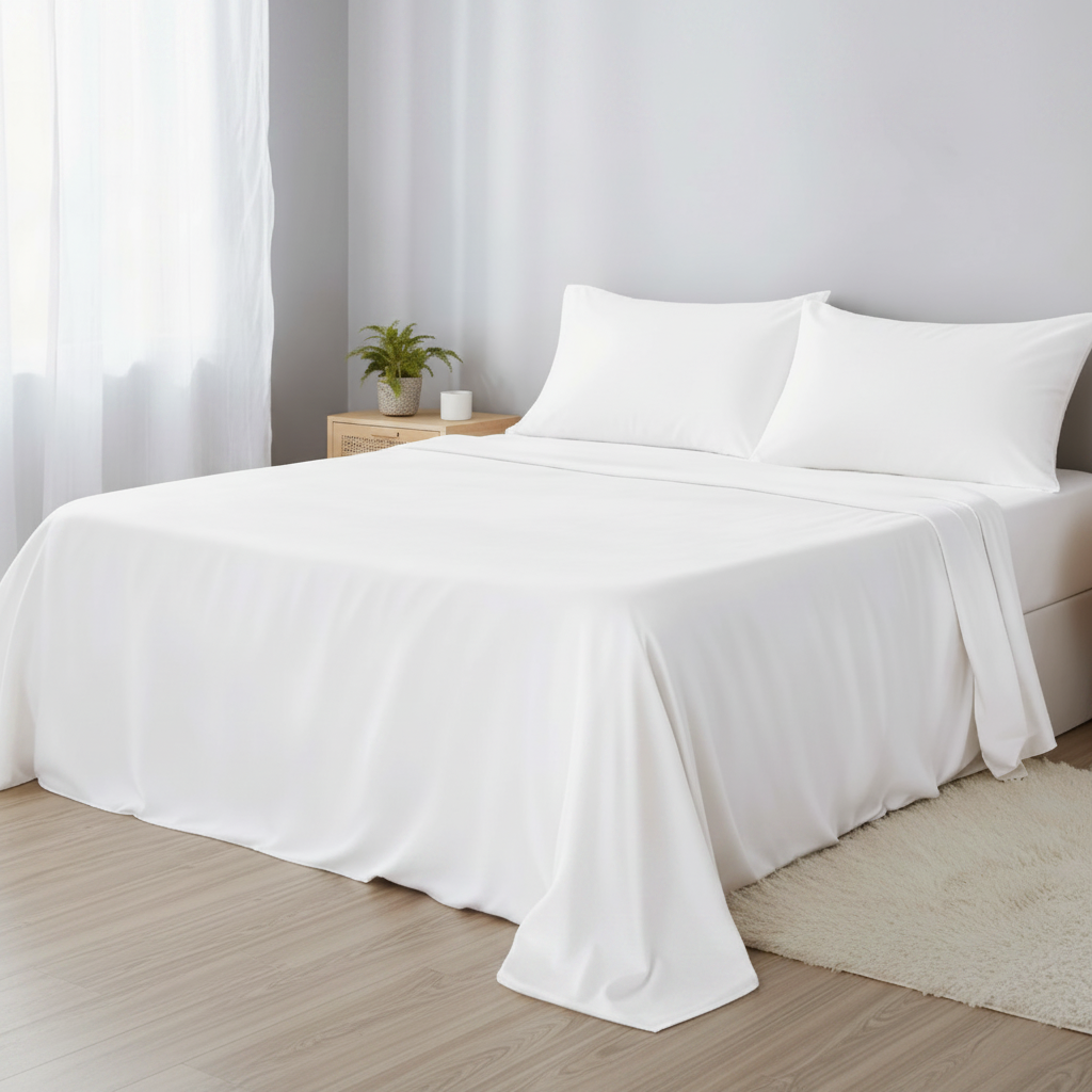 Bamboe Hoeslaken Set met Diepe Hoeken voor Optimaal Slaapcomfort Temperatuurregulering en Duurzaamheid
