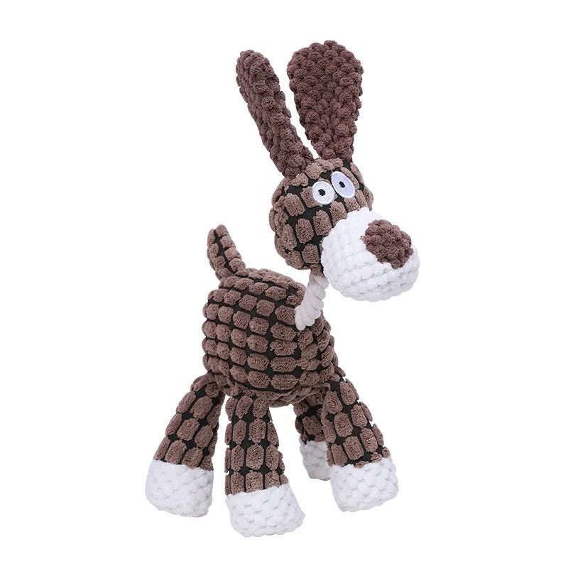 Bijtbestendig Pluche Speelgoed met Pieper voor Honden Konijn Ezel Giraffe Stressvermindering Huisdier