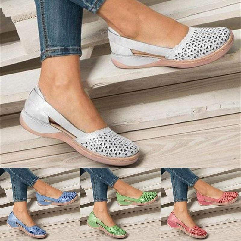 Dames Ballerina's met Verbreed Teengedeelte voor Hallux Valgus Comfortabele PU Leren Platte Schoenen Dagelijks