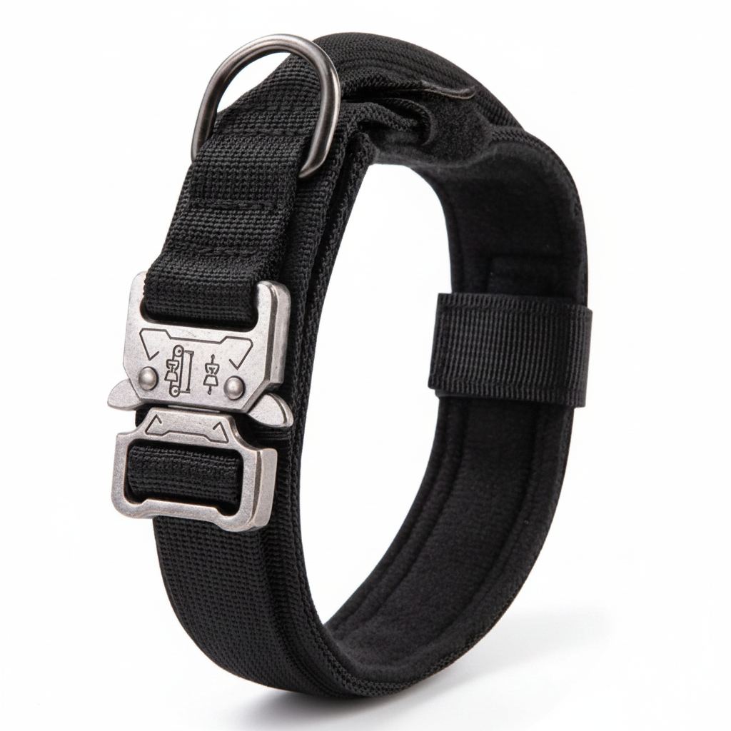 Verstelbare Hondenhalsband met Handvat en Zachte Vulling voor Actieve Honden Training Wandelen Controle