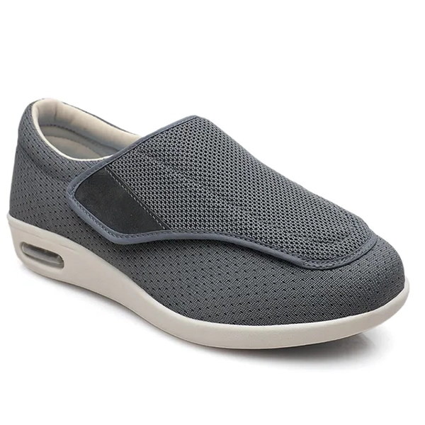 Extra Brede Comfortschoenen Memory Foam Voetbed Veter Wandelschoenen Dames Heren Unisex Barefoot Ademend Sportief