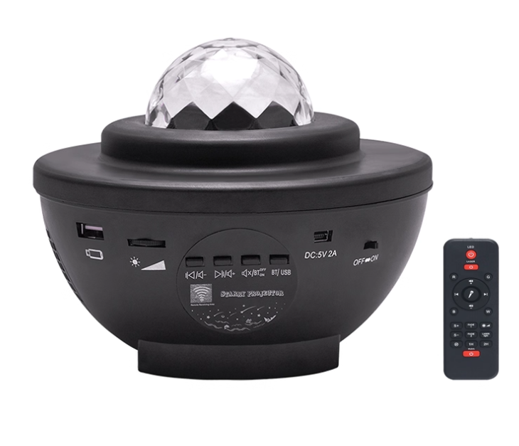 Sterrenprojector met Bluetooth Speakers en 21 Kleuren - Sferische Lichtprojector met Afstandsbediening voor Slaapkamer en Woonkamer