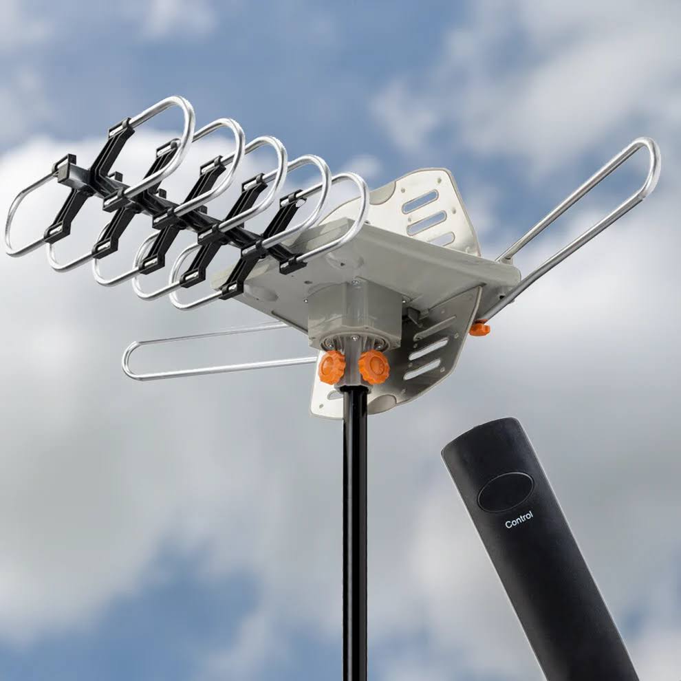 Digitale Buitenantenne 4K UHF VHF 360° Ontvangst HD TV Signaalversterker Outdoor Antenne 10m Kabel DVB-T2