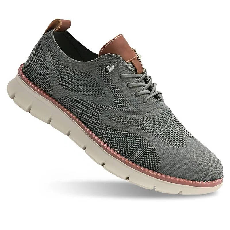 Orthopedische Herenschoen Lichtgewicht Gebreid Ademend Zwart Beige Blauw Zakelijk Casual Wandelcomfort