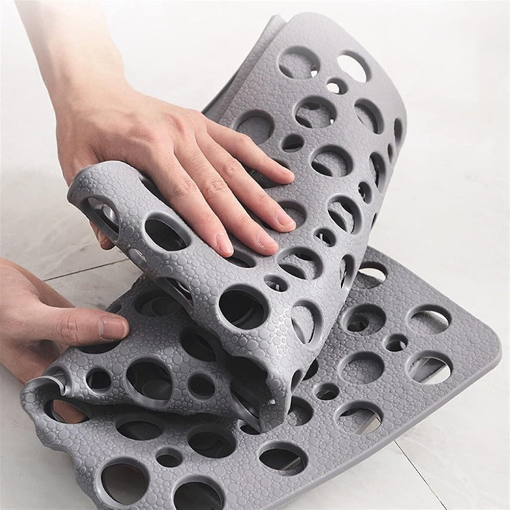 Antislip Douchematje met Zuignappen - Antibacterieel TPE Badmat - Sneldrogend & Veilig voor Douche en Bad