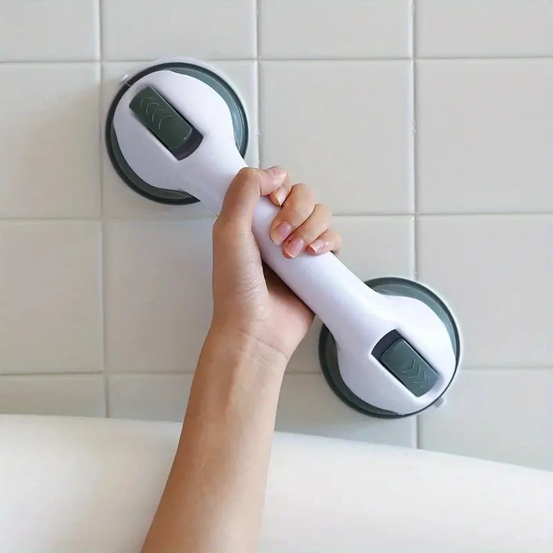 Veiligheidshandgreep Zuignap Kunststof Wit Badkamer Douche Wandgreep Antislip Zonder Boren Extra Grip Badkamer