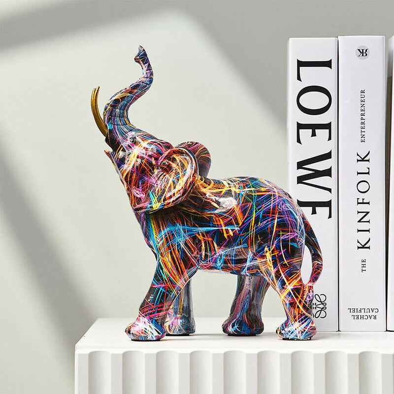 Moderne Olifant Sculptuur met Graffiti Design | Interieur Decoratie -