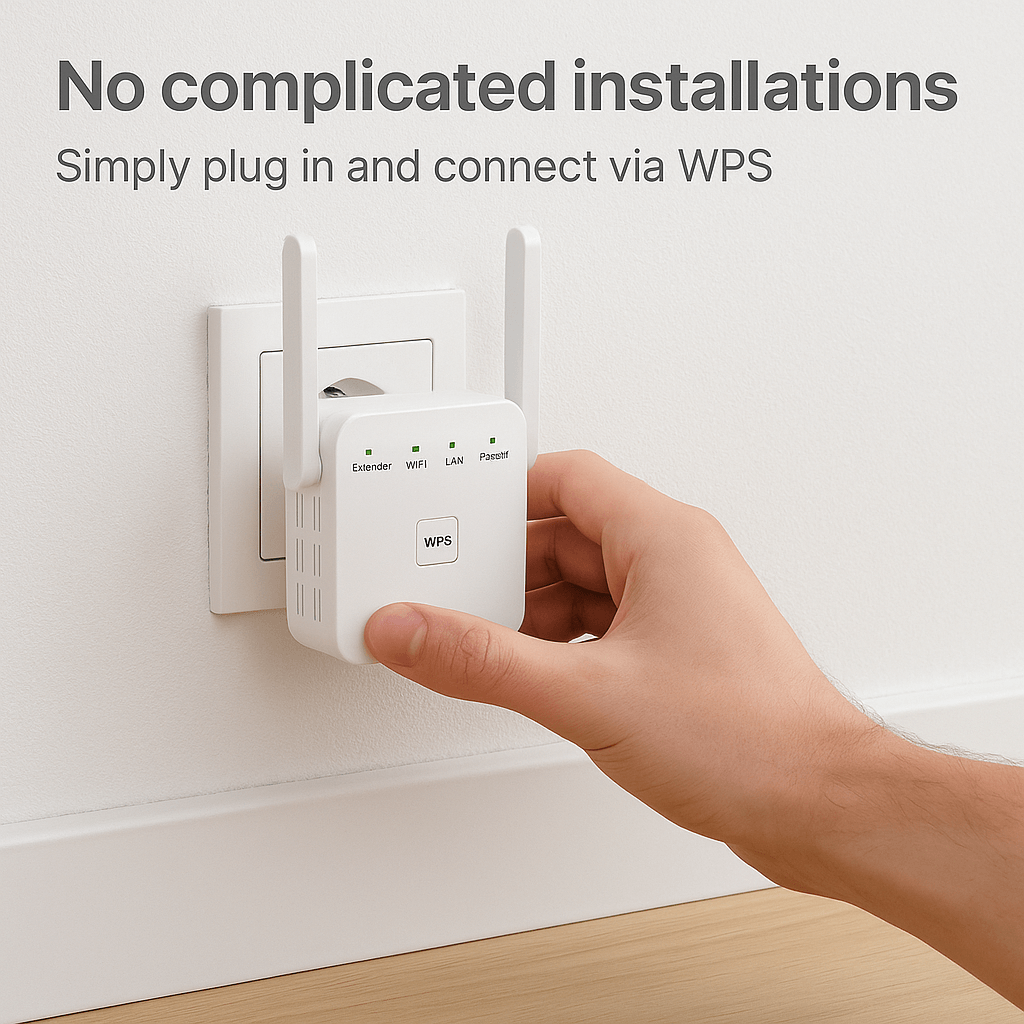 Dual-Band WiFi Signaalversterker voor Volledig Bereik in Huis