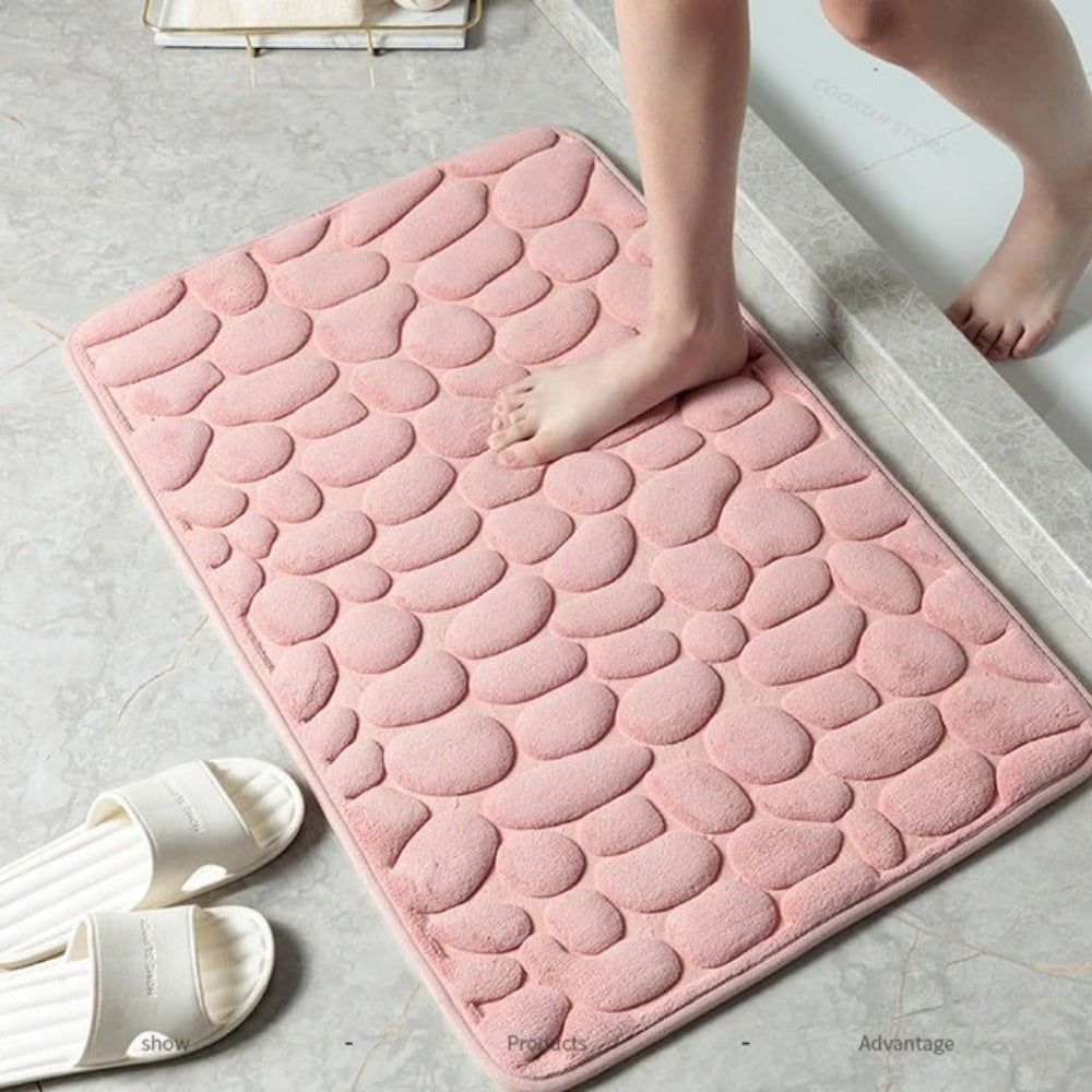Badmat Microvezel Antislip Crème Badkamer Sneldrogend Absorberend Zachte Badkamermat Wasbaar Vloermat Douchemat Keukenmat