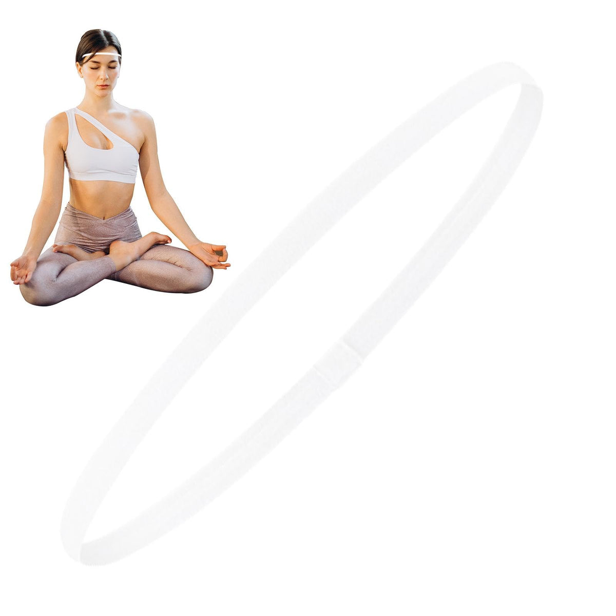 Elastische Sport Haarbanden 4 Stuks - Antislip Design Dames & Heren Yoga Running