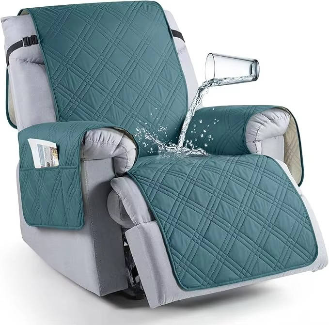 Waterdichte Relaxstoelhoes met Anti-slip Microvezel en Opbergzakken Beschermhoes Fauteuil Huisdieren
