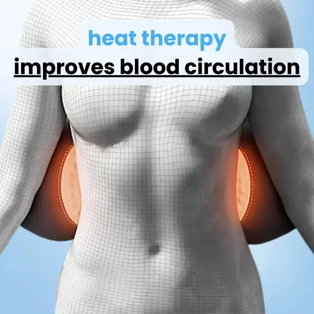Rugmassageapparaat met Warmte en Vibratie voor Onderrug Lumbale Therapie Thuis Ischias Ontspanning Pijnverlichting