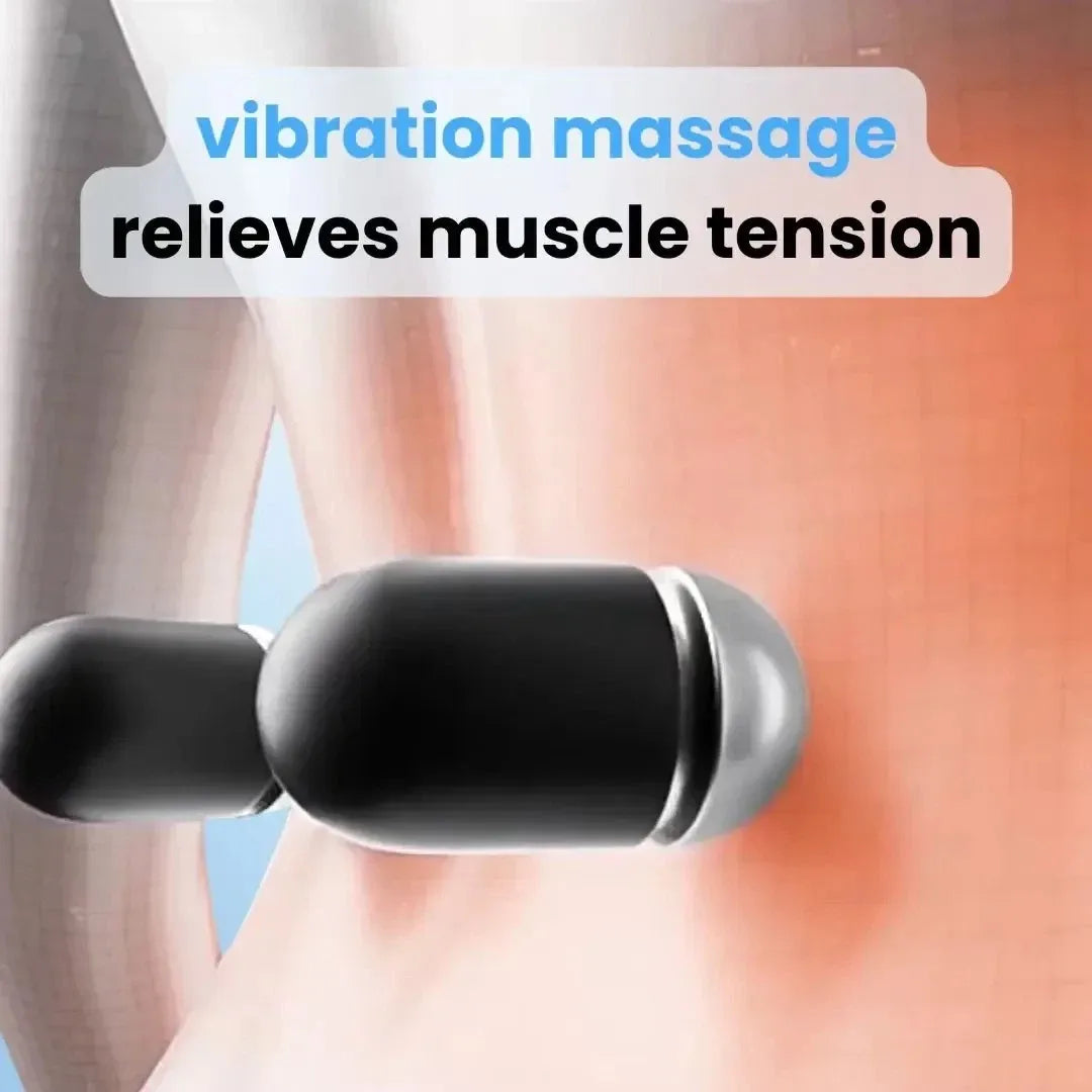 Rugmassageapparaat met Warmte en Vibratie voor Onderrug Lumbale Therapie Thuis Ischias Ontspanning Pijnverlichting