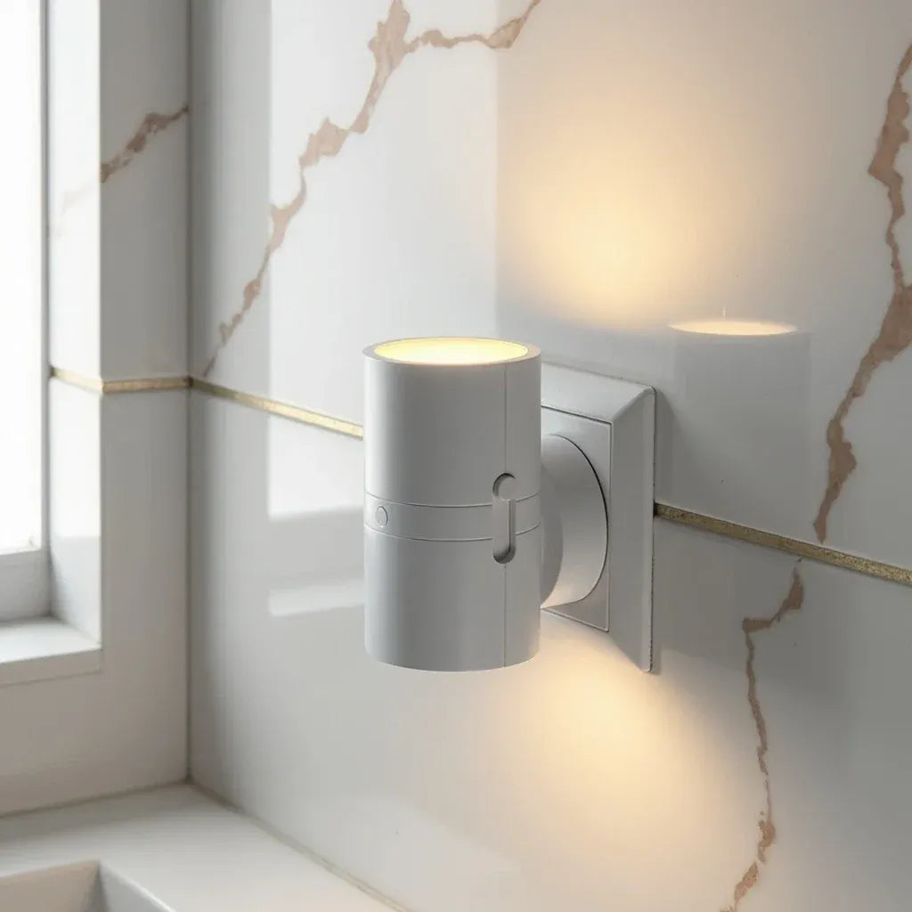 Bauhaus Nachtlampje Dimbaar met Dag-Nachtsensor Wandlamp Warm LED Licht Slaapkamer Hal Badkamer Energiezuinig