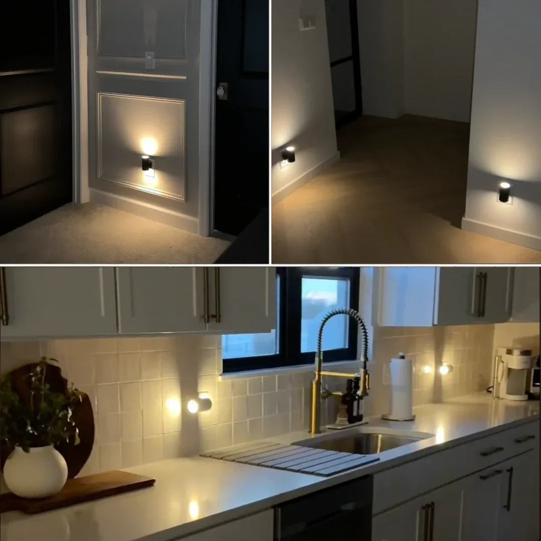 Bauhaus Nachtlampje Dimbaar met Dag-Nachtsensor Wandlamp Warm LED Licht Slaapkamer Hal Badkamer Energiezuinig