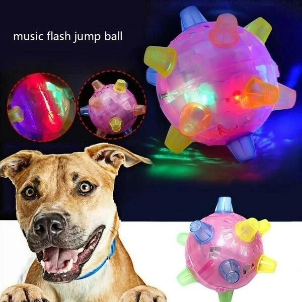 Interactieve Springbal met LED-Verlichting voor Honden Stimulerend Hondenspeelgoed Bewegingsactivatie