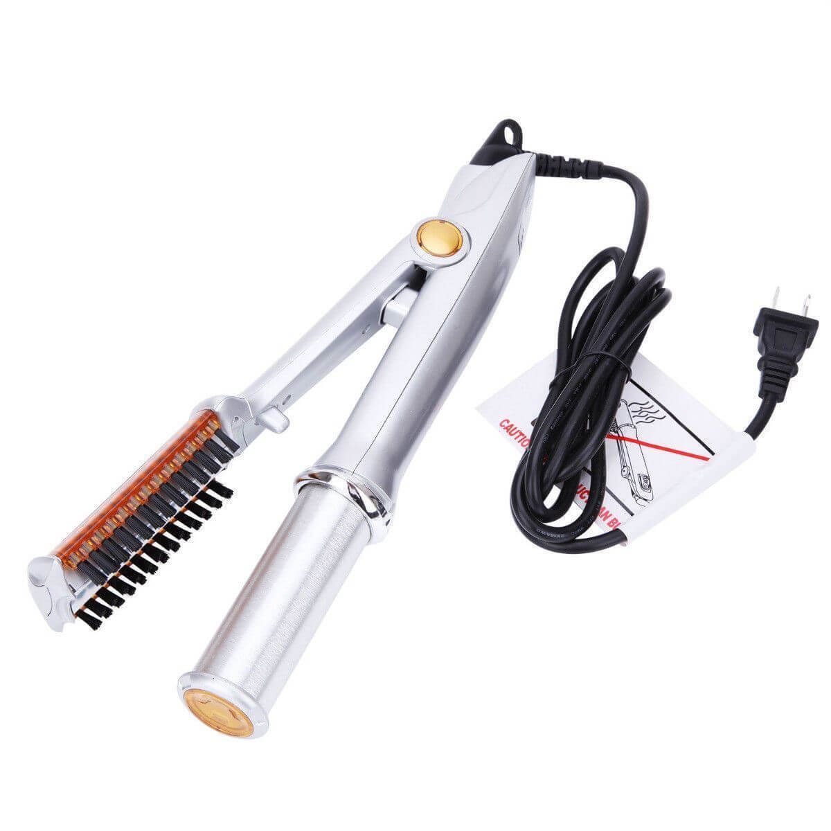 2-in-1 Haarstyler met Roterende Cilinder - Stijltang en Krultang voor Thuis