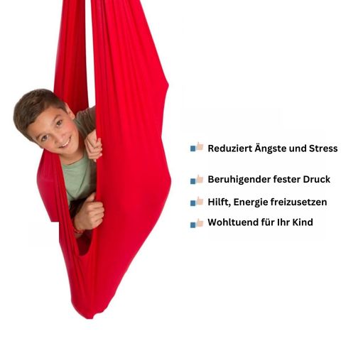 Sensorische Therapieschommel voor Kinderen 100×280 cm Elastaan Hangschommel Rustgevend Binnenspel Ontspanning