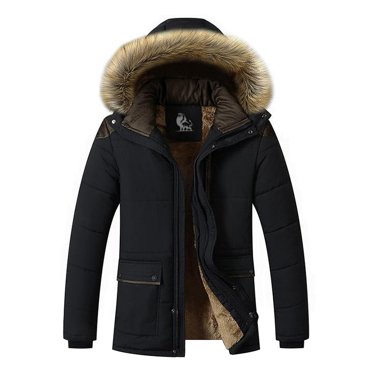 Gewatteerde Winterjas Waterafstotend met Afneembare Capuchon Fleece Gevoerd Winddicht Dames Outdoorjas