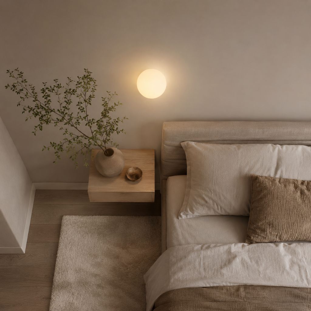 Wandlamp Bol Matglas G9 LED Wit 12-18cm Zwevend Design Moderne Verlichting voor Hal Badkamer Slaapkamer Woonkamer