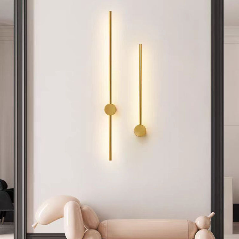Minimalistische LED Wandlamp Lineair Design Zwart Goud 60-120cm Modern Interieur Eetkamer Bar Woonkamer