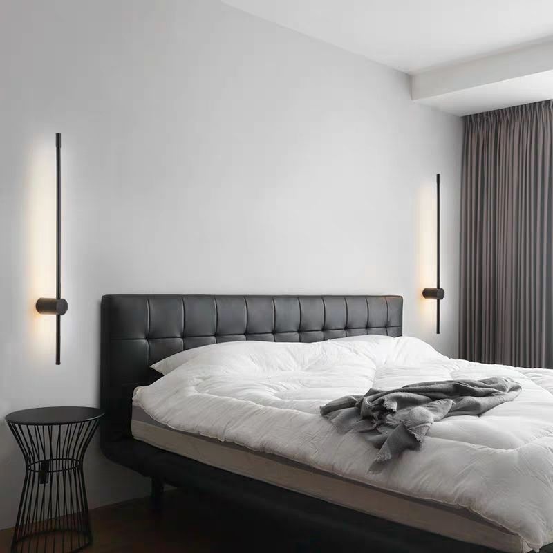 Minimalistische LED Wandlamp Lineair Design Zwart Goud 60-120cm Modern Interieur Eetkamer Bar Woonkamer