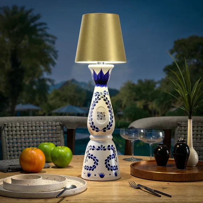 Draadloze Flessenlamp met Touch Bediening Warm Wit Licht - Dimbaar LED Sfeerverlichting voor Buiten en Binnen