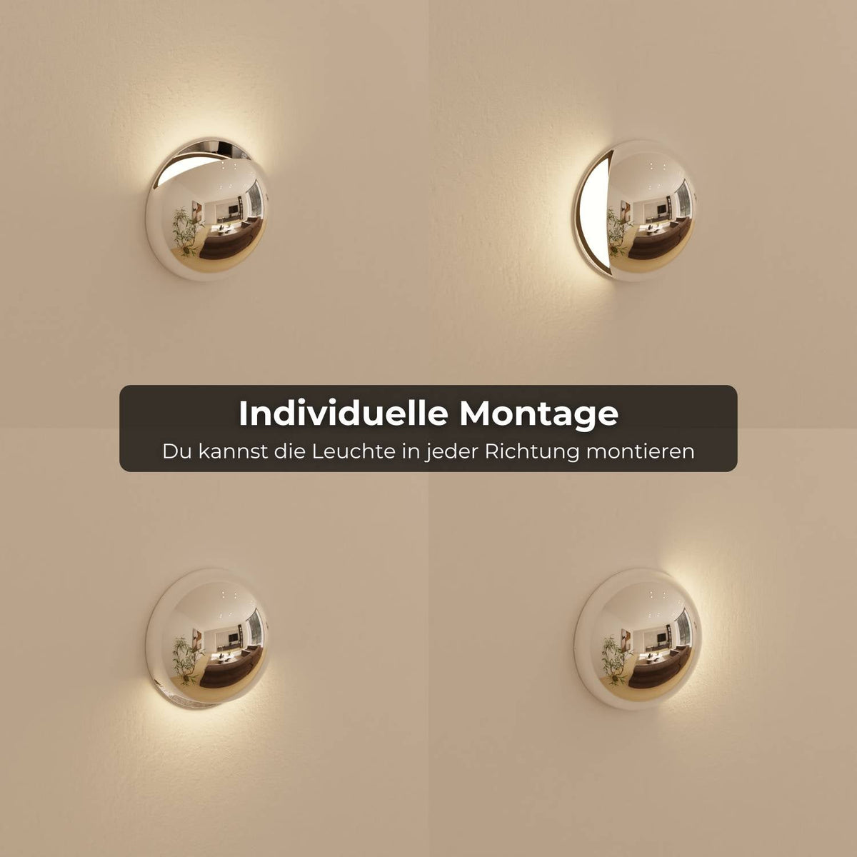 Moderne wandlamp met indirect licht en ip65 bescherming voor binnen en buiten