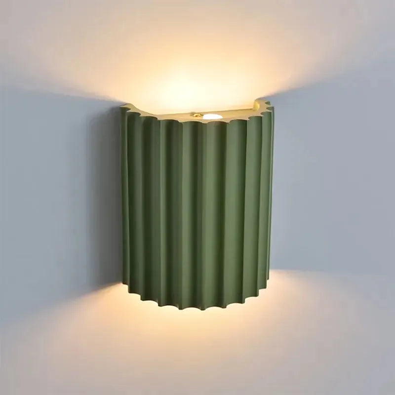 Wandlamp Rond LED Dimbaar Hars Muurdecoratie Kleuraccent Sfeerlicht Leeshoek Gang Slaapkamer Woonkamer