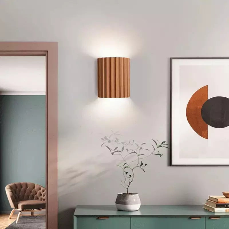 Wandlamp Rond LED Dimbaar Hars Muurdecoratie Kleuraccent Sfeerlicht Leeshoek Gang Slaapkamer Woonkamer