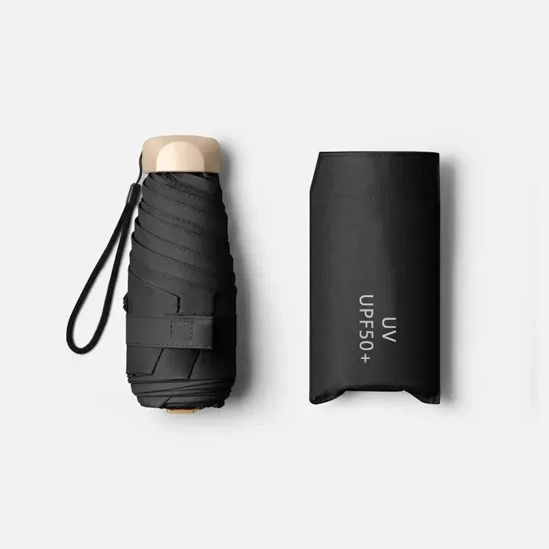 Opvouwbare Mini Paraplu - Compact, UV-Bescherming & Windbestendig voor Elke Dag