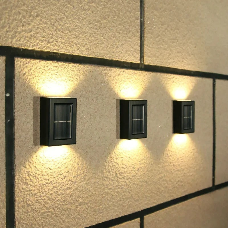 Solar LED Buitenlamp Wandmontage Warmwit Licht Waterdicht IP65 Tuinverlichting Zonne-energie Bewegingssensor