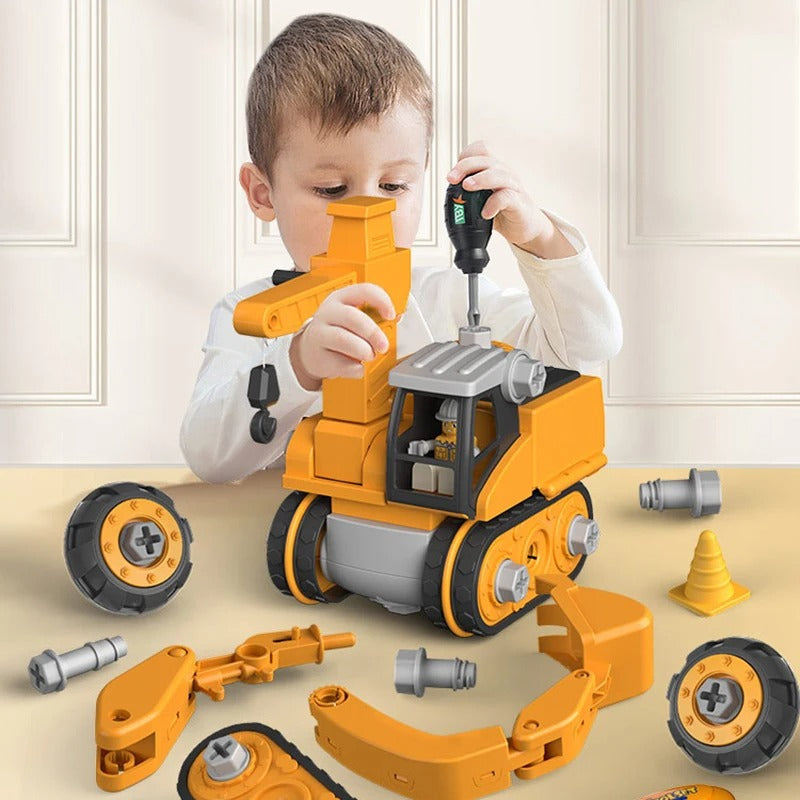 Bouw- en Demontage Speelset Graafmachine Kinderen Schroevendraaier Educatief Speelgoed Technisch Constructiespeelgoed