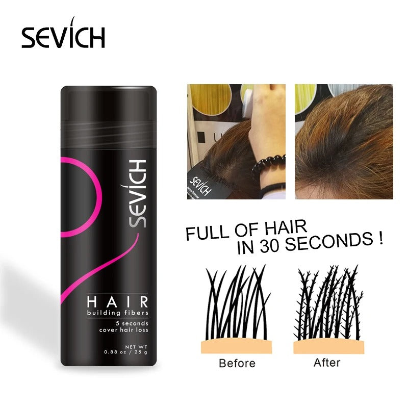 Haarvezel Poeder voor Voller Haar - Kamouflageert Dun Haar en Kale Plekken Direct - Natuurlijk Volume