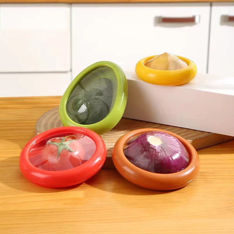 Vershoudbakjes Groente Fruit Set met Siliconen Deksel Koelkast Opbergdozen Vershoud Containers Keuken