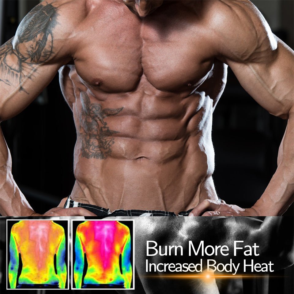 Neopreen Sauna Sportvest Heren Zwart Compressie Thermoregulatie Training Fitness Gym Workout Zweten Shaping