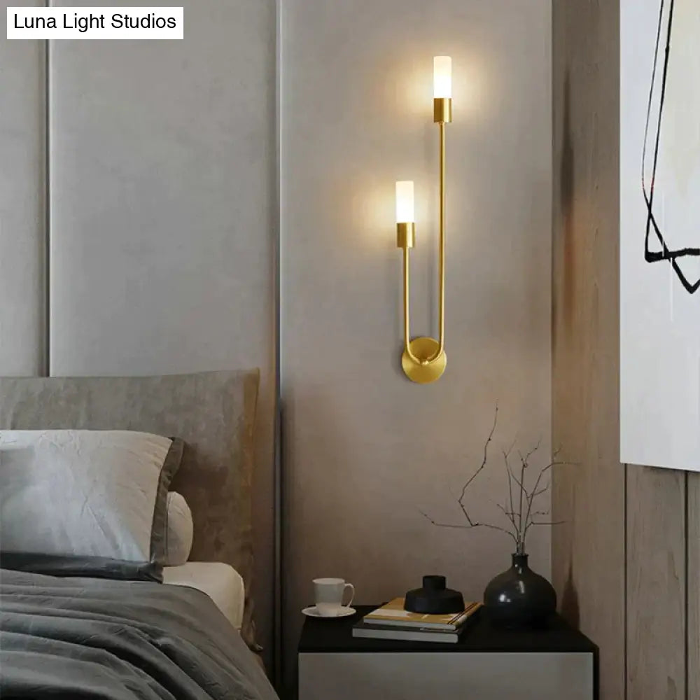 Minimalistische LED Wandlamp Slaapkamer Zwart Goud Verstelbare Lichtrichting Modern Design Leeslamp Sfeerverlichting